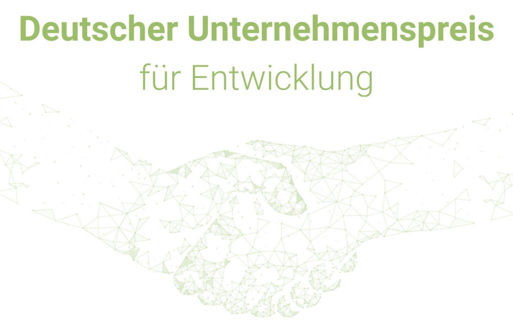 Deutscher Unternehmenspreis für Entwicklung 2021 – Wettbewerb eröffnet