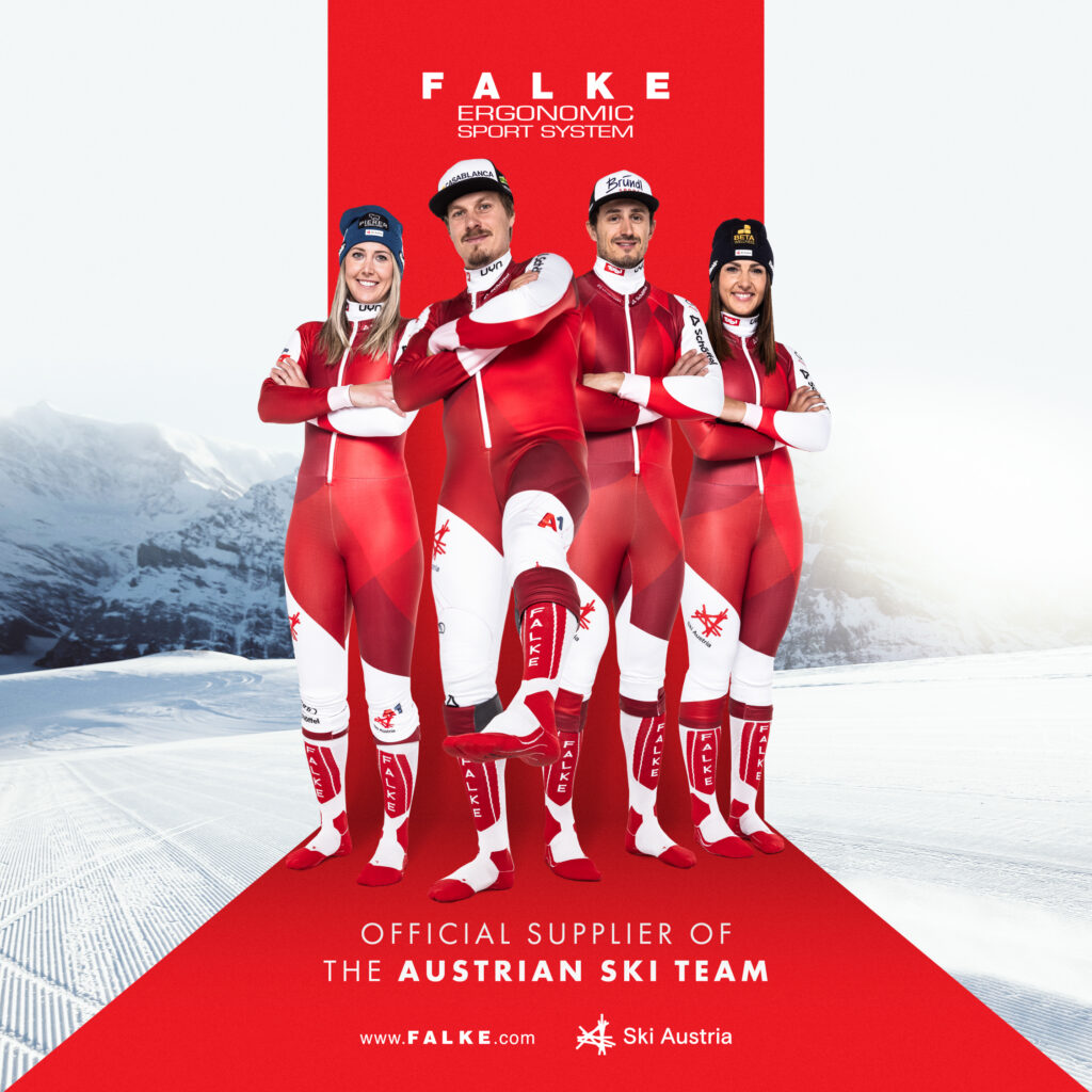 FALKE Ergonomic Sport System verlängert Vertrag mit ÖSV